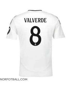 Billige Fotballdrakt Real Madrid Federico Valverde #8 Replika Hjemmedrakt 2024-25 Kortermet